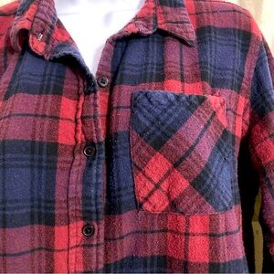 Plaid Long Shirt or Short Dress